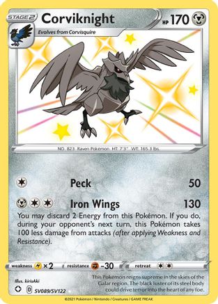 Corviknight (SV089) (Shiny Vault) Holofoil - Shining Fates