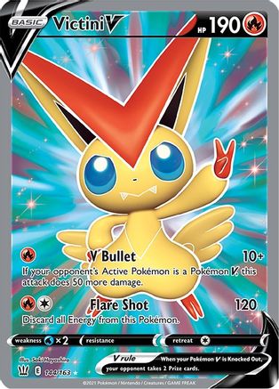 Victini V (Full Art) (144) Holofoil - Battle Styles