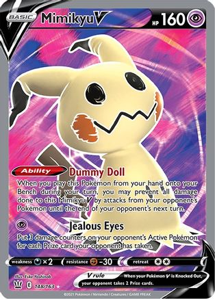 Mimikyu V (Full Art) (148) Holofoil - Battle Styles