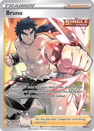 Bruno (Full Art) (158) Holofoil - Battle Styles