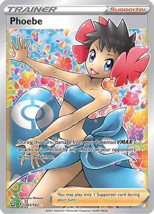 Phoebe (Full Art) (161) Holofoil - Battle Styles