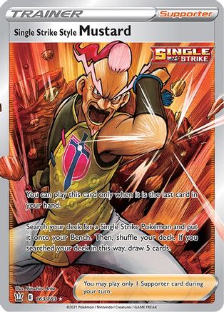 Single Strike Style Mustard (Full Art) (163) Holofoil - Battle Styles