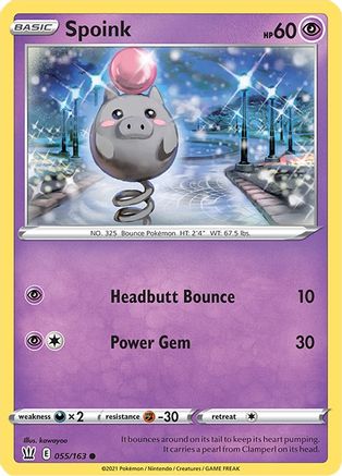 Spoink (55) - Battle Styles