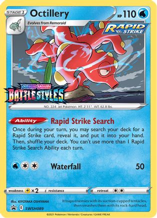 Octillery - SWSH089 (Prerelease) (SWSH089) Holofoil - SWSH Sword & Shield Promo Cards
