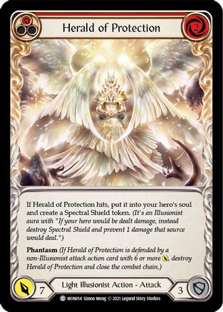 Herald of Protection (Red) (MON014) Unlimited Edition - Monarch