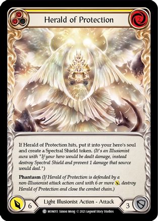 Herald of Protection (Yellow) (MON015) Unlimited Edition - Monarch