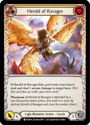 Herald of Ravages (Yellow) (MON018) Unlimited Edition - Monarch