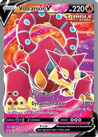 Volcanion V (Full Art) (162) Holofoil - Chilling Reign