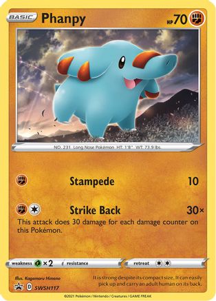 Phanpy - SWSH117 (SWSH117) Holofoil - SWSH Sword & Shield Promo Cards