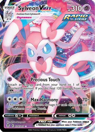 Sylveon VMAX (75) Holofoil - Evolving Skies