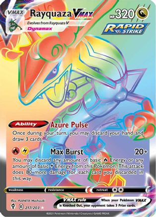 Rayquaza VMAX (Secret) (217) Holofoil - Evolving Skies
