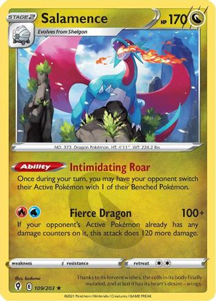 Salamence (109) Holofoil - Evolving Skies