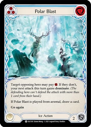 Polar Blast (Blue) (ELE168) 1st Edition - Tales of Aria