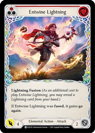 Entwine Lightning (Red) (ELE100) 1st Edition - Tales of Aria
