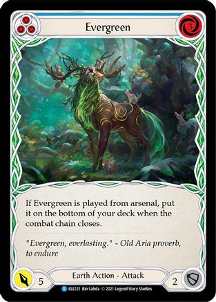 Evergreen (Blue) (ELE121) 1st Edition - Tales of Aria