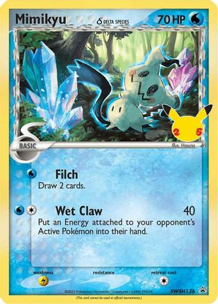 Mimikyu (Delta Species) - SWSH136 (SWSH136) Holofoil - SWSH Sword & Shield Promo Cards