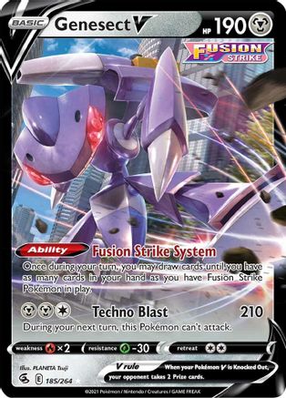 Genesect V (185) Holofoil - Fusion Strike