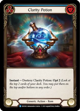Clarity Potion (EVR182) 1st Edition Cold Foil - Everfest