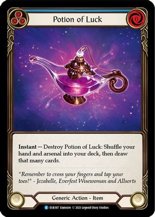 Potion of Luck (EVR187) 1st Edition Cold Foil - Everfest