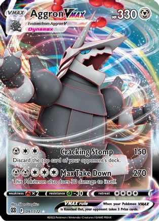 Aggron VMAX (97) Holofoil - Brilliant Stars