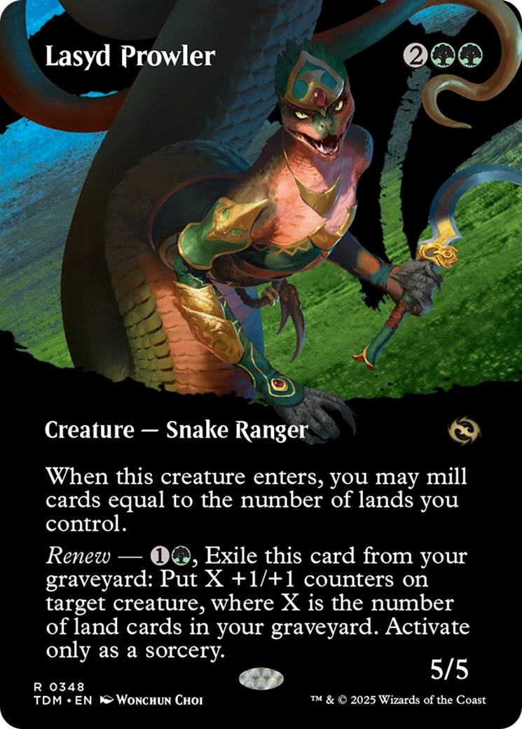 Lasyd Prowler (Borderless) (348) Foil - Tarkir: Dragonstorm