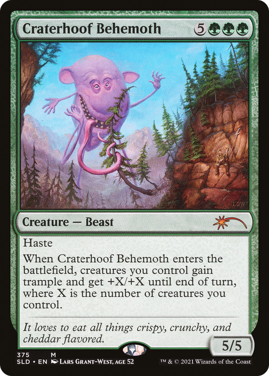 Craterhoof Behemoth (375) - Secret Lair Drop