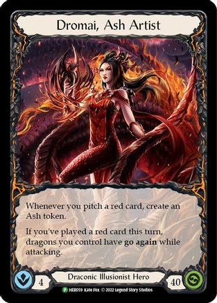 Dromai, Ash Artist - HER059 (HER059) Cold Foil - Flesh and Blood: Promo Cards