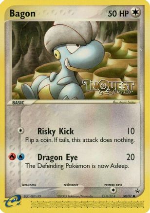 Bagon - 50/97 (InQuest Gamer) (50) - Nintendo Promos