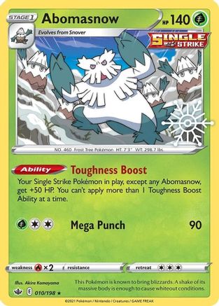 Abomasnow - 010/198 (Holiday Calendar) (10) Holofoil - Miscellaneous Cards & Products