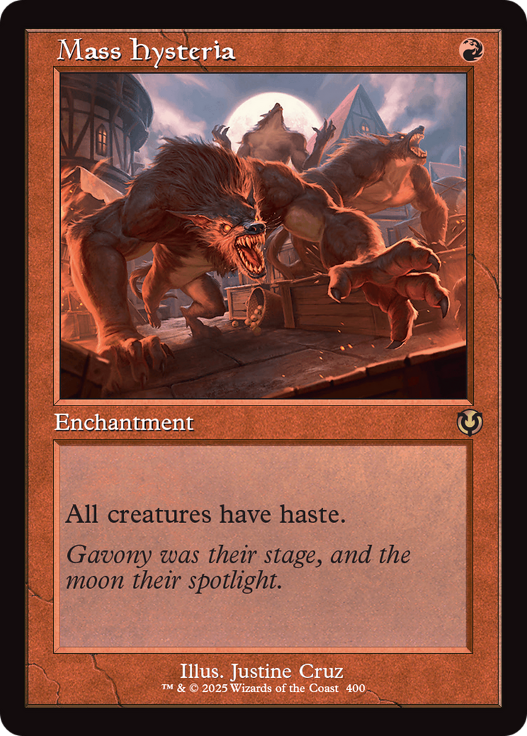 Mass Hysteria (Retro Frame) Foil (400) - Innistrad Remastered