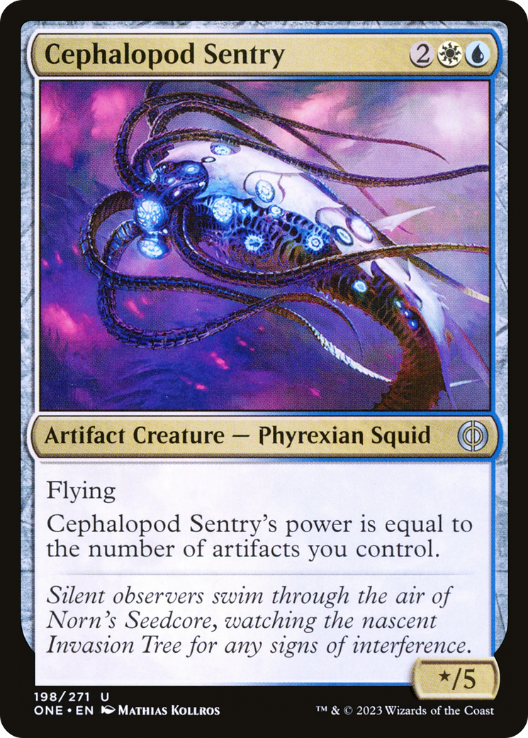Cephalopod Sentry (198) Foil - Phyrexia: All Will Be One