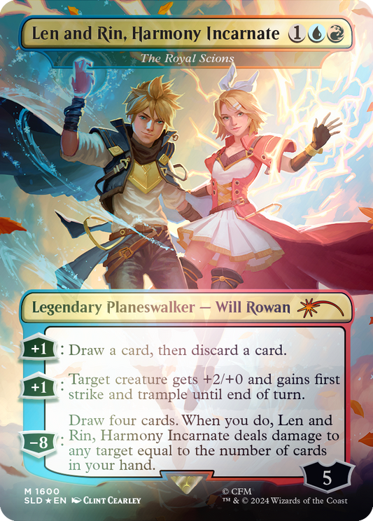 Len and Rin, Harmony Incarnate - The Royal Scions (Rainbow Foil) (1600) Foil - Secret Lair Drop Series