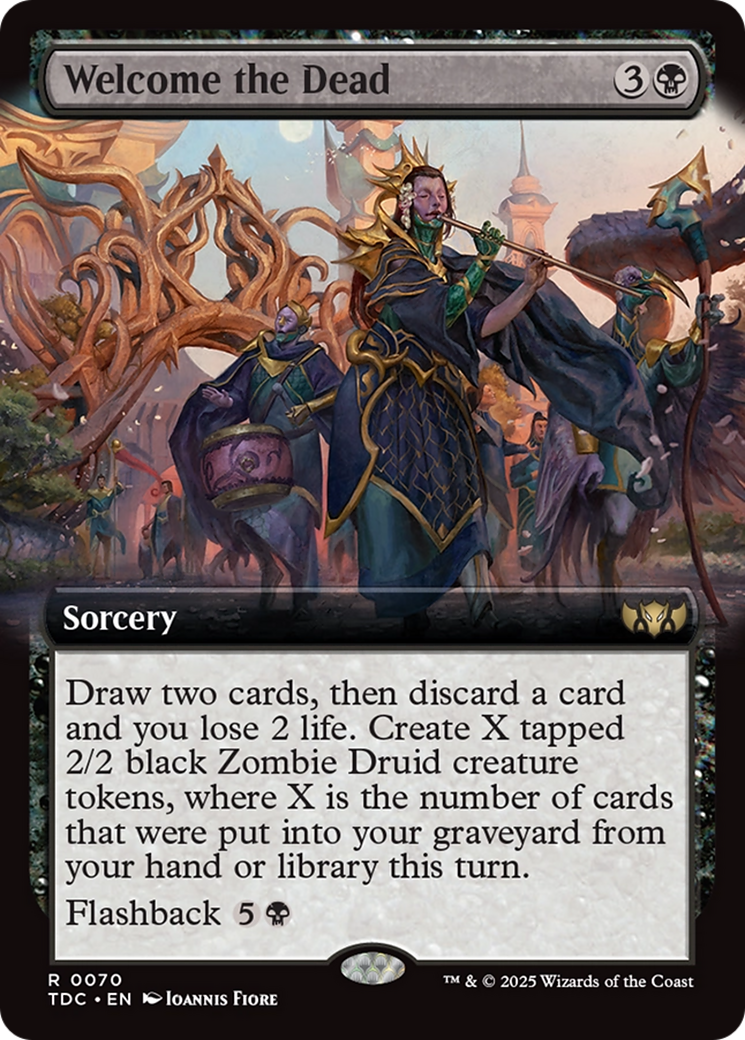 Welcome the Dead (Extended Art) (070) - Commander: Tarkir: Dragonstorm