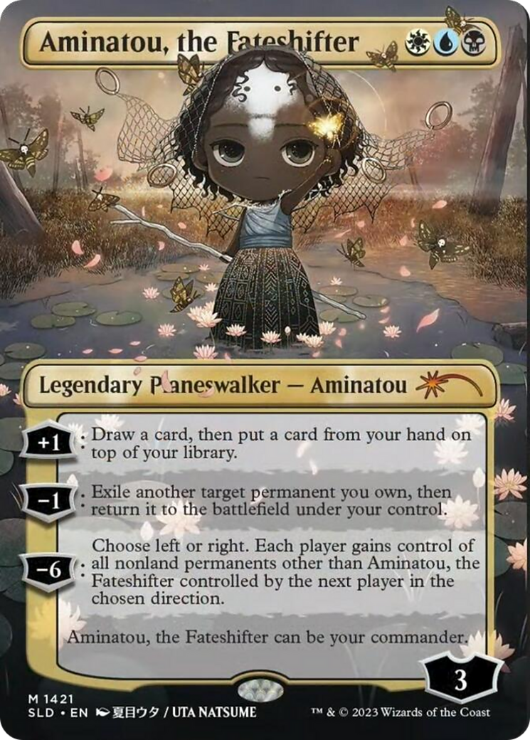 Aminatou, the Fateshifter (1421) Rainbow Foil - Secret Lair Drop