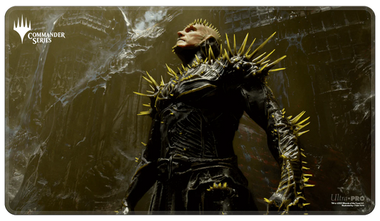 Commander Series Playmat Stitched K'rrik, Son of Yawgmoth-Silver Goblin
