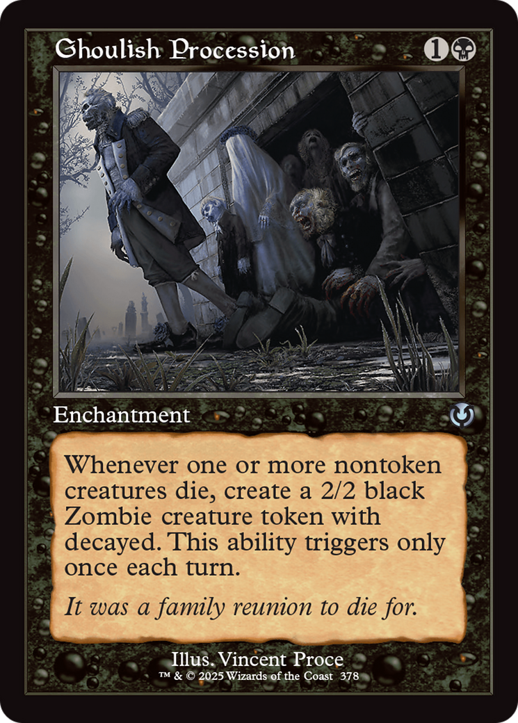 Ghoulish Procession (Retro Frame) Foil (378) - Innistrad Remastered