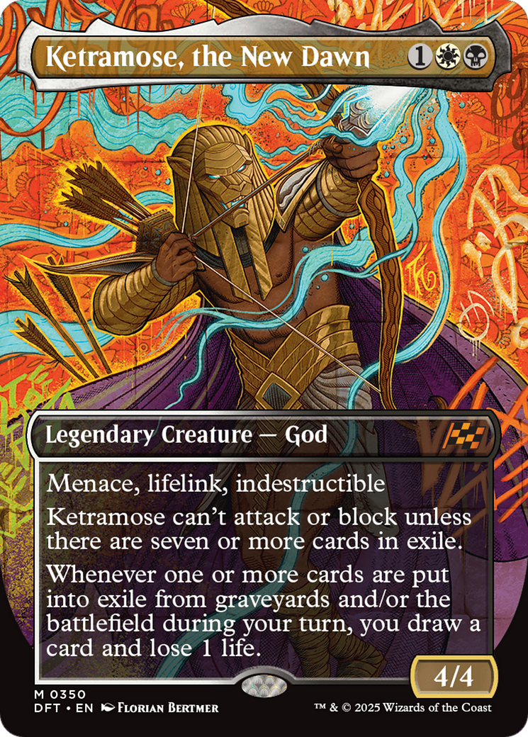 Ketramose, the New Dawn (Borderless) Foil (350) - Aetherdrift
