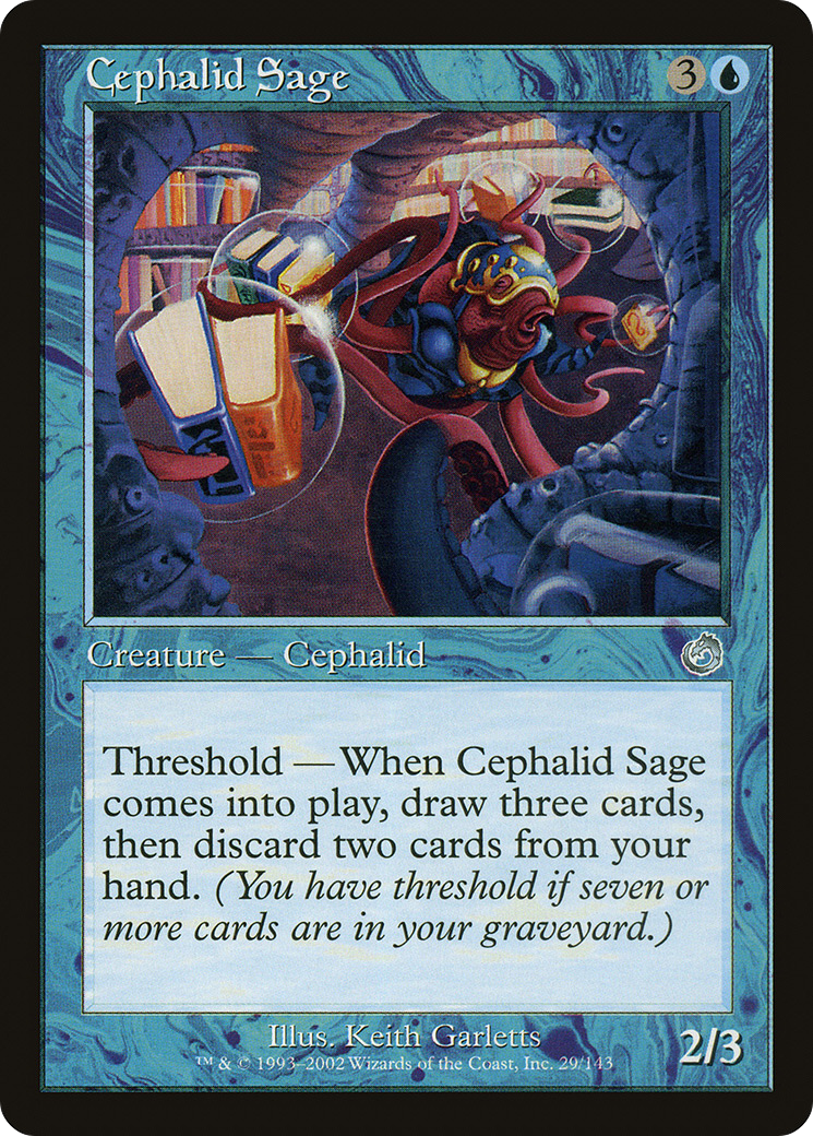 Cephalid Sage (Retro) (029) Foil - Torment