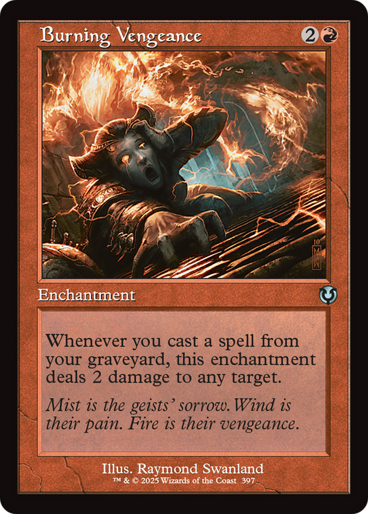 Burning Vengeance (Retro Frame) Foil (397) - Innistrad Remastered