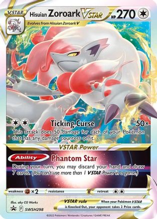 Hisuian Zoroark VSTAR - SWSH298 (SWSH298) Holofoil - SWSH Sword & Shield Promo Cards
