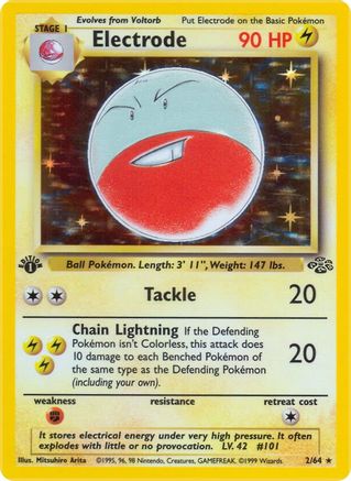 Electrode (2) (1st Edition) Holofoil - Jungle