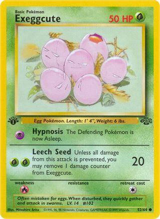 Exeggcute (52) (1st Edition) - Jungle