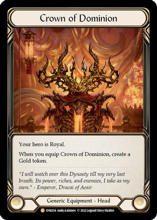 Crown of Dominion (DYN234) Rainbow Foil - Dynasty