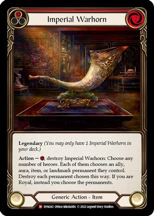 Imperial Warhorn (DYN242) Cold Foil - Dynasty