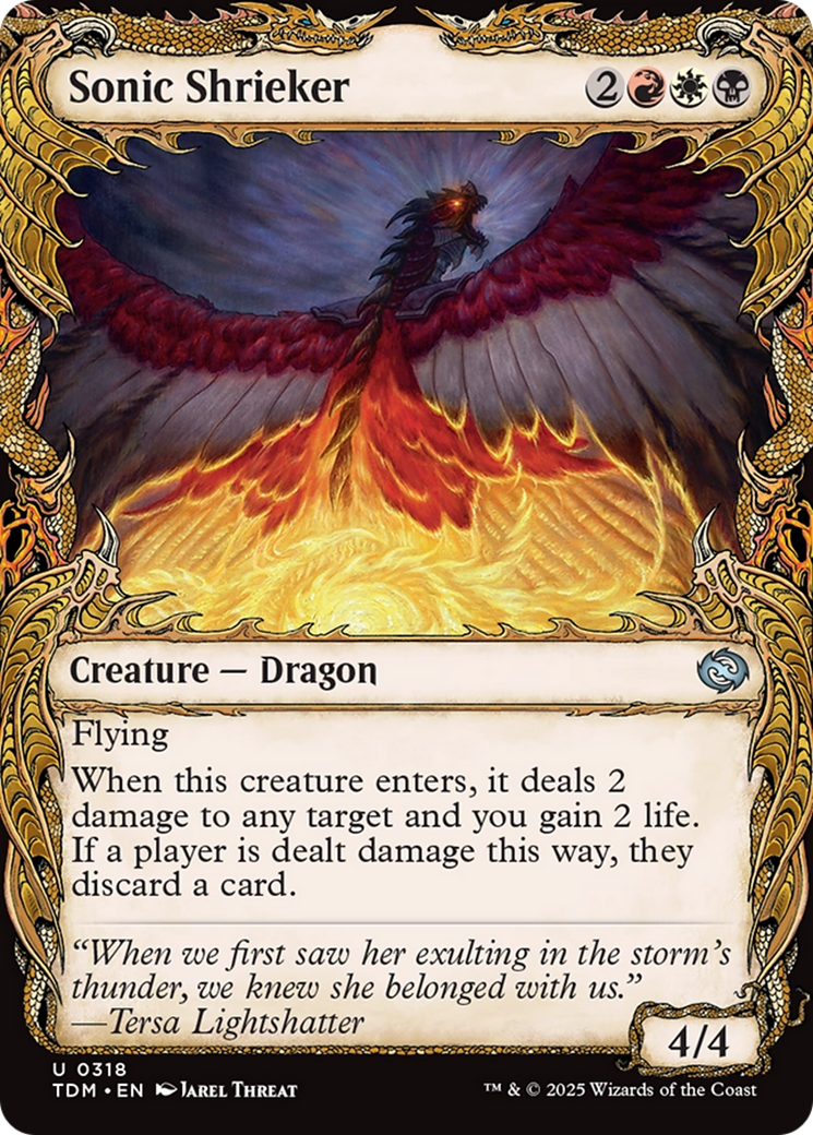 Sonic Shrieker (Showcase) (318) Foil - Tarkir: Dragonstorm