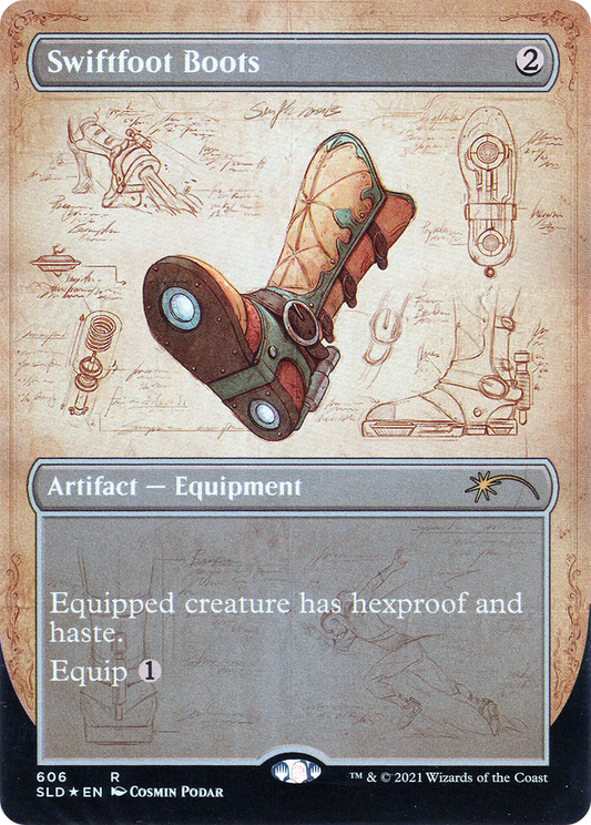 Swiftfoot Boots (606) Foil - Secret Lair Drop