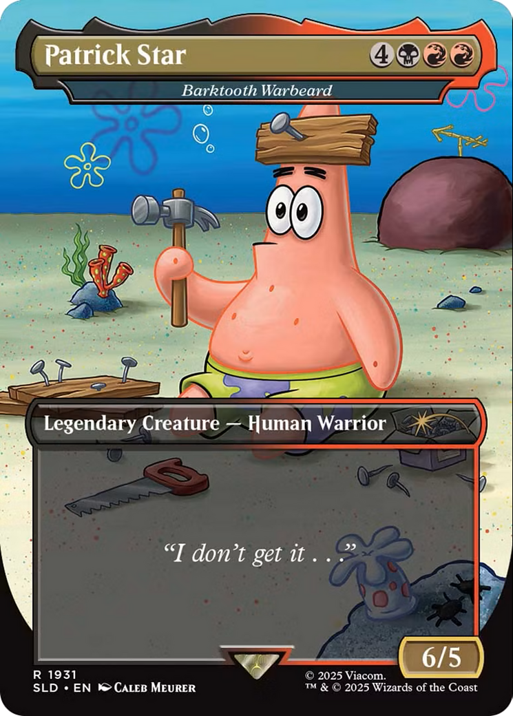 Barktooth Warbeard (Patrick Star) (1931) - Secret Lair Drop