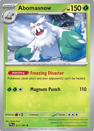 Abomasnow (11) Reverse Holofoil - SV02 Paldea Evolved