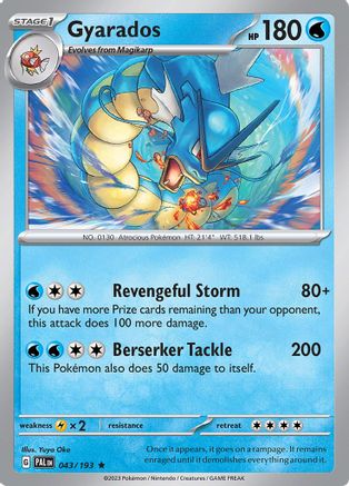 Gyarados (43) Holofoil - Paldea Evolved