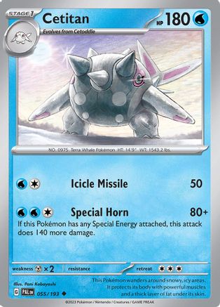 Cetitan - 055/193 (55) Reverse Holofoil - SV02 Paldea Evolved